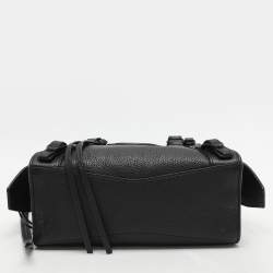 Pre Owned Balenciaga Black Leather Mini Neo Classic City Tote