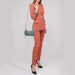 مملوكة مسبقًا Balenciaga Blue Denim Mini Le Cagole Shoulder Bag