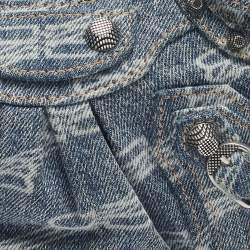 مملوكة مسبقًا Balenciaga Blue Denim Mini Le Cagole Shoulder Bag