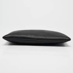 Balenciaga Black Leather Zip Pouch