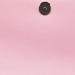 Balenciaga Pink Croc Embossed Leather Small Hourglass Top Handle Bag