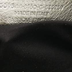 Pre Owned Balenciaga Silver Leather Mini Classic City Bag