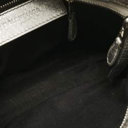 Pre Owned Balenciaga Silver Leather Mini Classic City Bag