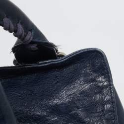 Balenciaga Marine Blue Leather GSH Brief Tote