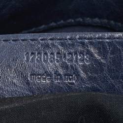 Balenciaga Marine Blue Leather GSH Brief Tote