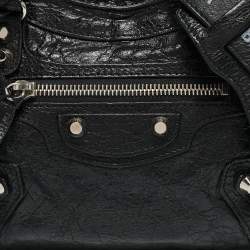 Balenciaga Black Leather Mini Classic City Bag