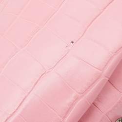 Balenciaga Pink Croc Embossed Leather Small Le Cagole Shoulder Bag