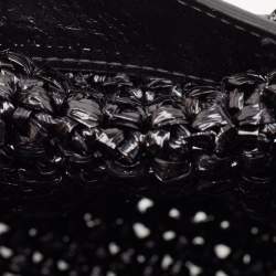 Pre Owned Balenciaga Black Raffia Effect Small Le Cagole Panier Tote