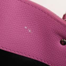 Balenciaga Pink Leather Mini Metallic Edge Papier A4 Tote