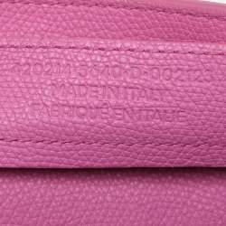 Balenciaga Pink Leather Mini Metallic Edge Papier A4 Tote