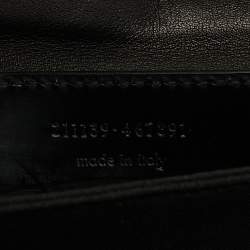 Pre Owned Balenciaga Black Patent Leather GSH Classic Envelope Clutch