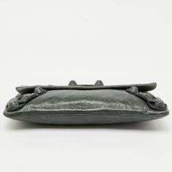 Pre Owned Balenciaga Moss Green Leather Classic Giant Envelope Clutch