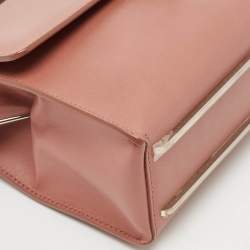 Pre Owned Balenciaga Old Rose Leather Trapeze Million Top Handle Bag