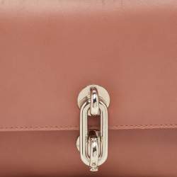 Pre Owned Balenciaga Old Rose Leather Trapeze Million Top Handle Bag