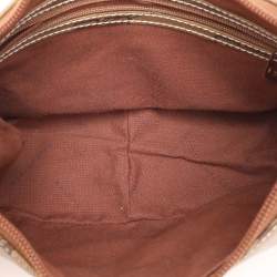 Balenciaga Tan/Brown BB Coated Canvas and Leather Shoulder Bag