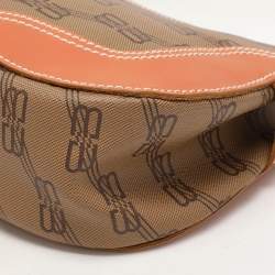 Balenciaga Tan/Brown BB Coated Canvas and Leather Shoulder Bag