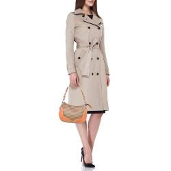 Balenciaga Tan/Brown BB Coated Canvas and Leather Shoulder Bag
