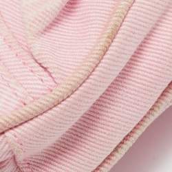 Balenciaga Light Pink BB Monogram Denim Mini Le Cagole Shoulder Bag