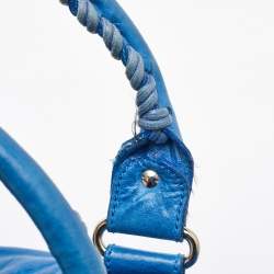 Balenciaga Blue Leather GSH Part-Time Tote