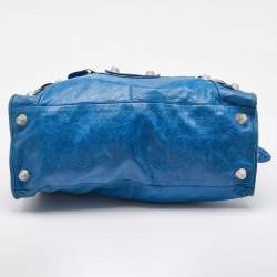 Balenciaga Blue Leather GSH Part-Time Tote