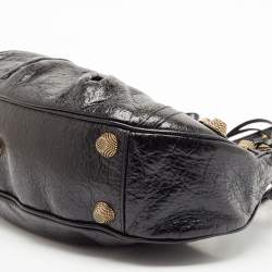 Pre Owned Balenciaga Black Glossy Leather Le Cagole S Shoulder Bag