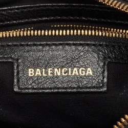 Pre Owned Balenciaga Black Glossy Leather Le Cagole S Shoulder Bag