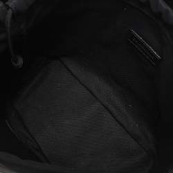 Balenciaga Black Logo Embossed PVC Small Neo Basket Tote