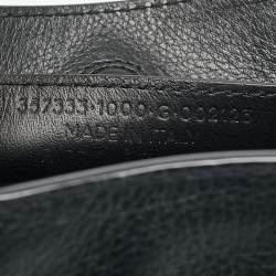 Pre Owned Balenciaga Black Leather Mini Papier A4 Tote