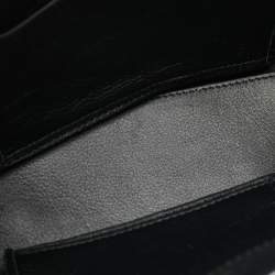 Pre Owned Balenciaga Black Leather Mini Papier A4 Tote