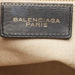 Balenciaga Black/Brown Leather and Python Padlock All Time Tote