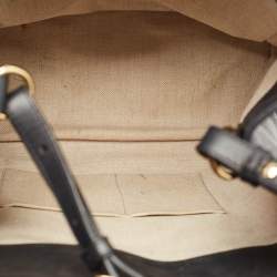 Balenciaga Black/Brown Leather and Python Padlock All Time Tote