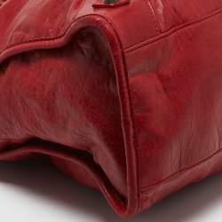 Pre Owned Balenciaga Red Leather RH Classic City Bag