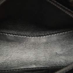 Balenciaga Black Croc Embossed Leather Neo Classic Nano City Bag