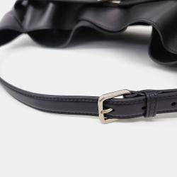 Balenciaga Black Leather Bel Air Medium Shoulder Bag