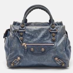 Balenciaga Blue Leather Classic RGH Midday Bag