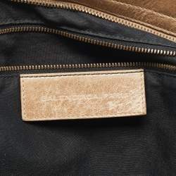 Pre Owned Balenciaga Beige Leather RH Step Bag