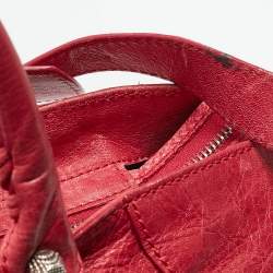 Pre Owned Balenciaga Red Leather RSH Part Time Bag