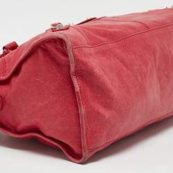Pre Owned Balenciaga Red Leather RSH Part Time Bag