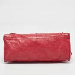Pre Owned Balenciaga Red Leather RSH Part Time Bag