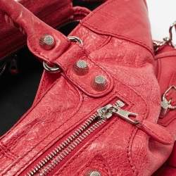 Pre Owned Balenciaga Red Leather RSH Part Time Bag