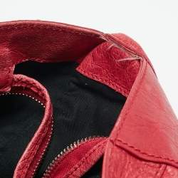 Pre Owned Balenciaga Red Leather RSH Part Time Bag