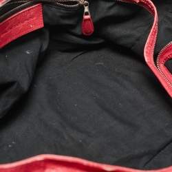 Pre Owned Balenciaga Red Leather RSH Part Time Bag