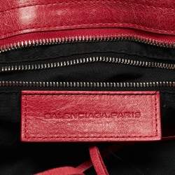 Pre Owned Balenciaga Red Leather RSH Part Time Bag