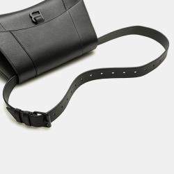 Balenciaga Black Leather Soft Hourglass Medium Crossbody Bag