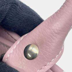 Balenciaga Pink Leather Neo Classic City Top Handle Bag