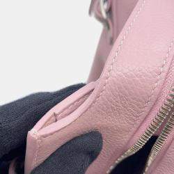 Balenciaga Pink Leather Neo Classic City Top Handle Bag