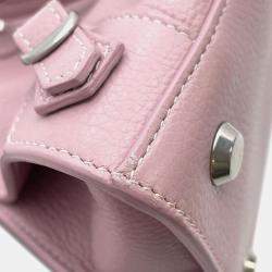 Balenciaga Pink Leather Neo Classic City Top Handle Bag