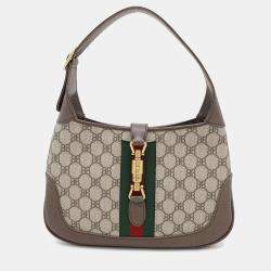 Balenciaga x Gucci Collaboration Beige/Brown Pvd Leather Small Jackie1961 The Hacker Project Bag
