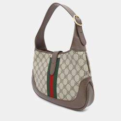 Balenciaga x Gucci Collaboration Beige/Brown Pvd Leather Small Jackie1961 The Hacker Project Bag