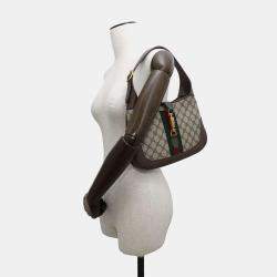 Balenciaga x Gucci Collaboration Beige/Brown Pvd Leather Small Jackie1961 The Hacker Project Bag